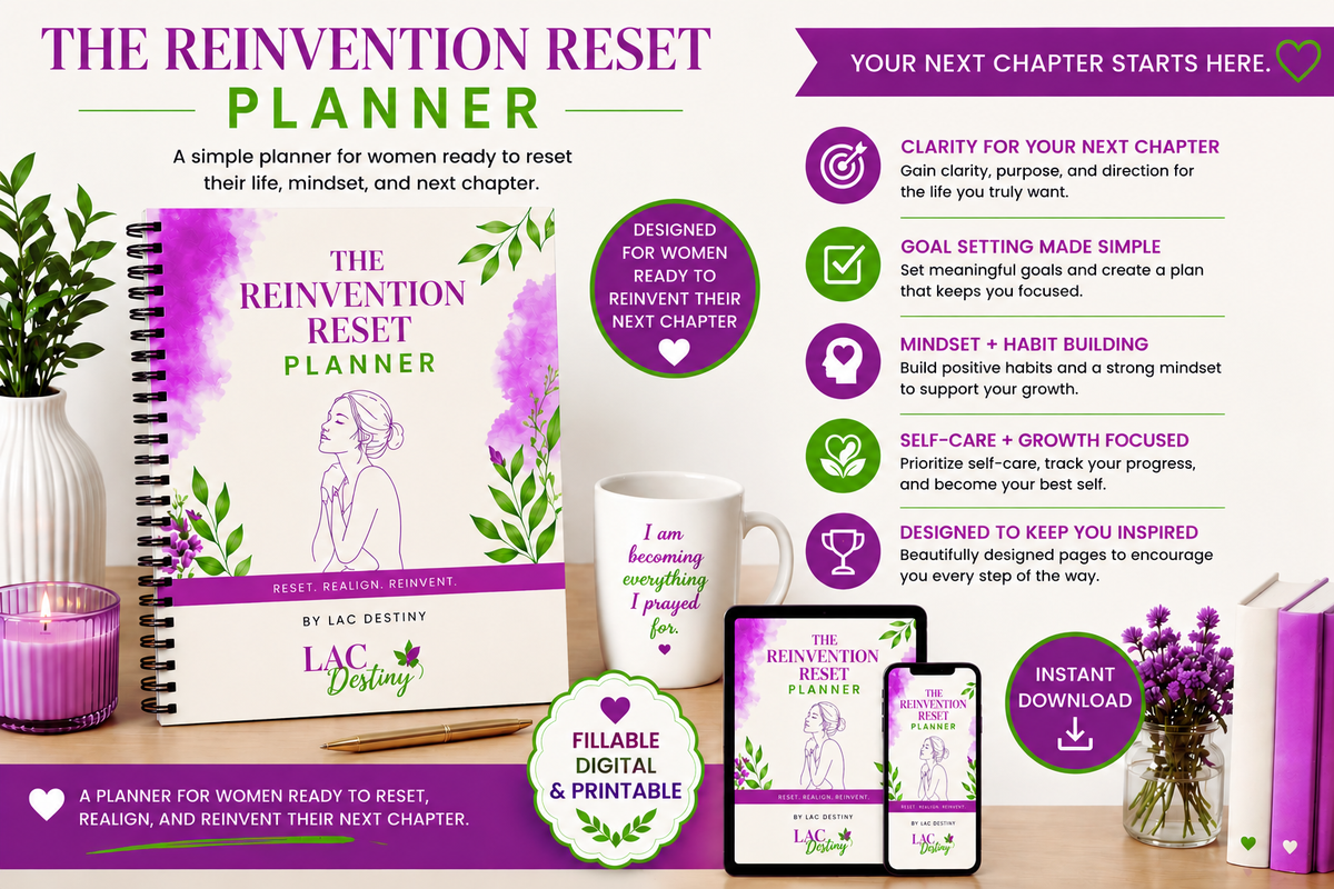 LAC Destiny Reinvention Reset Planner – 60-Page Digital & Printable Planner