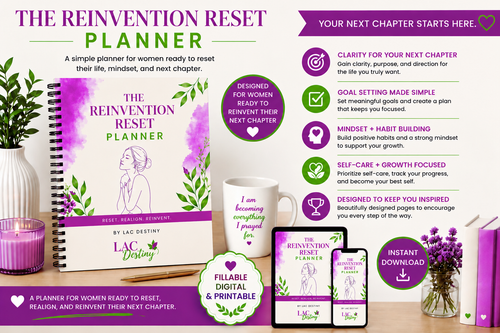 LAC Destiny Reinvention Reset Planner – 60-Page Digital & Printable Planner
